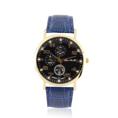 

New Hot Fashionable Casual Watch Numbers Leather Strap Wristwatch