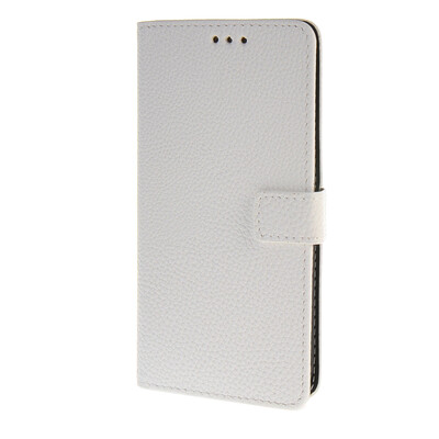 

MOONCASE Samsung Galaxy E5 E500 Case Litch Skin Leather Card Slot Wallet Flip Bracket Back Case Cover White