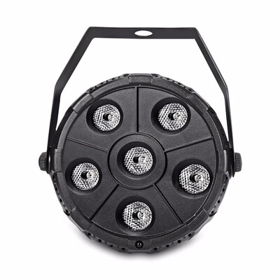 

ZP005 -  RGB 6 LEDs Par Light with Remote Control for Stage Party 3 control modes flash voice control automatic