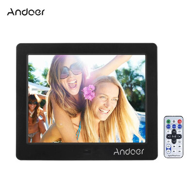 

Andoer 8 HD Wide Screen High Resolution Digital Photo Picture Frame Alarm Clock MP3 MP4 Movie Player with Remote Control Christ