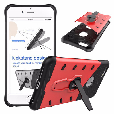 

Goowiiz Phone Case For Iphone 66s6 Plus6s Plus Luxury Armor TPUPC Silicone Hard Bracket Prevent falling