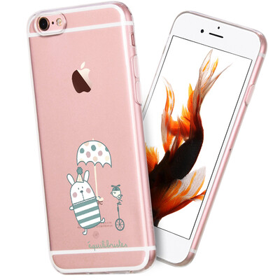

KOOLIFE Apple iPhone 66s plus Mobile Shell Cover 6s plus Cartoon Shell Painted Silicone Soft Shell Shell Shatterproof Shell 55 Inch - Rabbit Master