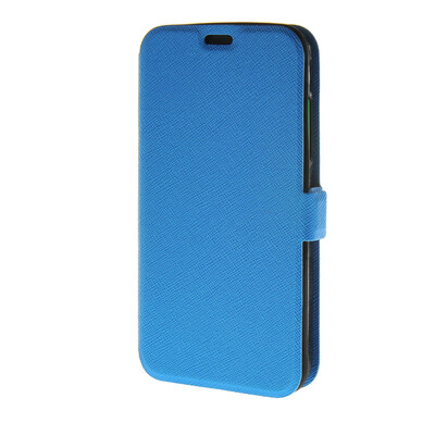 

MOONCASE Cross pattern Flip Pouch Leather Wallet Slim Stand чехол для Nokia Lumia 630 Blue