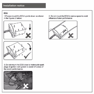 

Steelmate 986E 1 Way Motorcycle Alarm System Remote Engine Start Motorcycle Engine Immobilization with Mini Transmitter