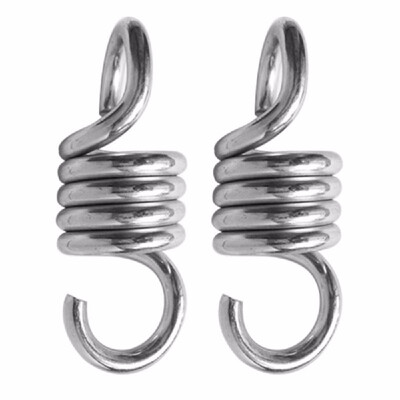 

12Pcs Sturdy Steel Extension Spring 660LB Weight Capacity for Hammock Chair Hanging Porch Suspension Hooks Garden Swing Punch Bag