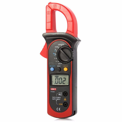 

UNI-T UT202 LCD Digital Clamp Multimeter Auto Range Handhold Test Device