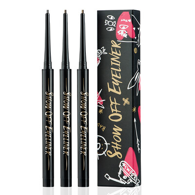 

Populart three-color big eye set 006g3 eyeliner black brown color brown waterproof anti-smudge very fine&easy to draw