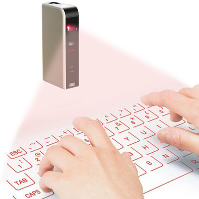 

New Bluetooth USB Laser Keyboard Wireless Virtual Projection Keyboard Portable For Iphone Smart Phone Ipad PC With Power Bank