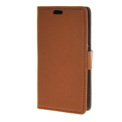 

MOONCASE Litch Skin Leather Card Slot Wallet Bracket Back чехол для Huawei Ascend Y360 Brown
