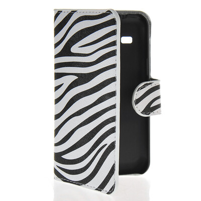 

MOONCASE Zebra style Leather Side Flip Wallet Card Slot Stand Pouch чехол для Samsung Galaxy Star 2 Plus G350E
