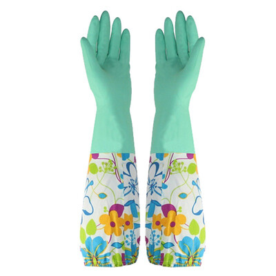 

Accor dishwasher gloves lengthened housework gloves rubber leather gloves
