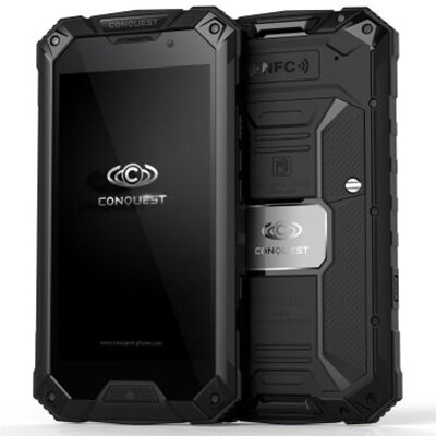 

Original Conquest S6 NFC IP68 phone 5 inch 4G dual hd camera 2g ram 16g rom waterproof shockproof 4g lte network smartphone