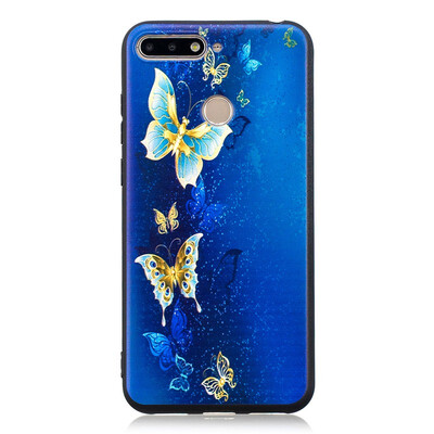 

GANGXUN®Huawei Honor 7A Case Embossed Soft TPU Shockproof Print Protective Cover