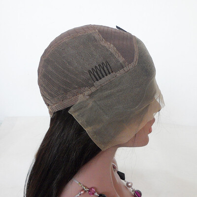 

9A Brazilian Straight Virgin Human Hair Wigs Full Lace Pre Plucked Lace Frontal Wigs For Black Women With Baby Hair Bleached Knots