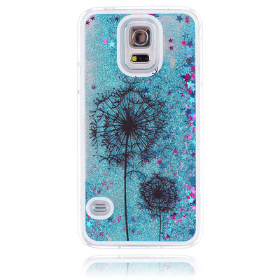 

MOONCASE Синий Динамический Плывун Жидкость Светлый Bling чехол для Samsung Galaxy S5