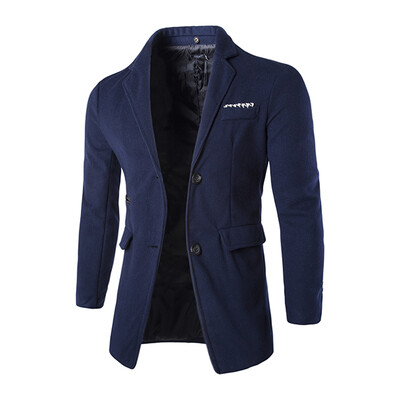

Zogaa Mens Wool Coat Grid