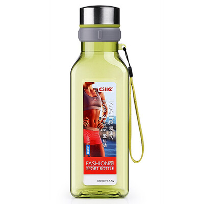 

[Jingdong Supermarket] Xi Le plastic cup 1.5L space cup portable sports outdoor hand cup green XL-1625