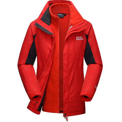 

El Monte ALPINT MOUNTAIN Jackets Men&women couples autumn&winter three-in-one Jackets fleece warm two-piece 630-620 Watermelon Red