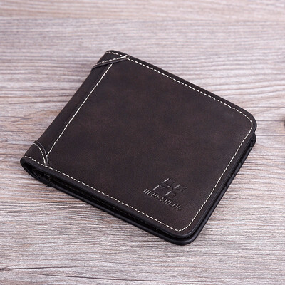 

Mens short frosted purse retro seventy percent off wallet youth multi card Fashion Wallet