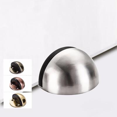 

Stainless steel Door Stop Door stopper Floor-mounted Wood Bumper Guard Muffler Stoppers Doorstop Doors Hardware