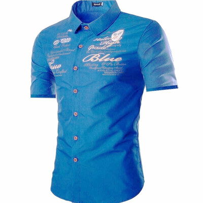 

Mens 100 Cotton Short Sleeve Shirt Easy Care Short Sleeve Shirt