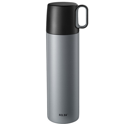 

RELEA mug 500ML male&female students creative portable stainless steel large capacity insulation cup freedom pigeon feather gray