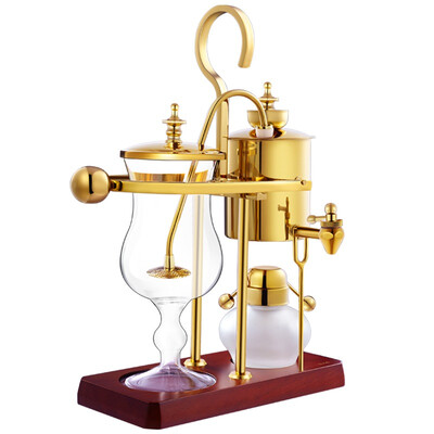

Jingdong Supermarket Ran also RAE Stainless Steel Royal Belgian Siphon Coffee Maker Home Belgian Coffee Maker Luxury Gold R7586