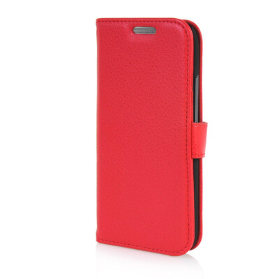 

MOONCASE High quality Leather Wallet Flip Card Slot Pouch Stand Shell Back ЧЕХОЛ ДЛЯ HTC One Mini 2 M8 Mini Red