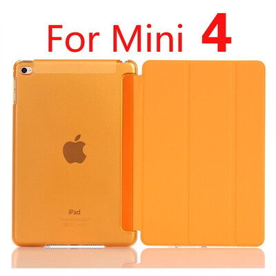 

Case for iPad Mini 4 3 2 1 Case PU Leather Silicone Soft Back Trifold Stand Auto SleepWake up Smart Cover for iPad Mini 2 Case