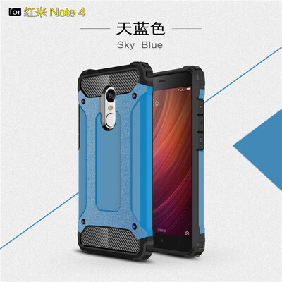 

Goowiiz Phone Case For Xiaomi Redmi Note 44X King Kong Armor Fashion Bumper PC TPU Prevent falling