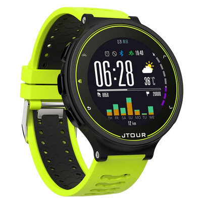 

Army extension JTOUR flying wrist running table optical heart rate 60 days standby 50 meters swimming waterproof GPS Beidou positioning tracking navigation sports watch smart watch black