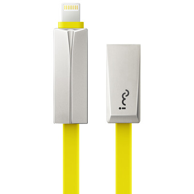 

I-mu Apple 6 6s data line wear cloud arrow zinc alloy two-in-one Andrews phone charging cable iphone5 6s 7 Plus ipad air mini yellow