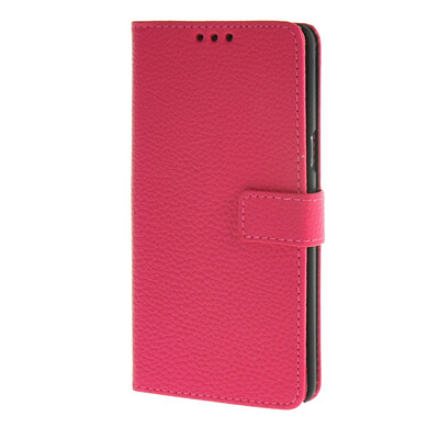 

MOONCASE Samsung Galaxy А5 чехол Лич Слот кожи Кожа карт бумажника сальто Кронштейн задней стороны обложки Hot Pink