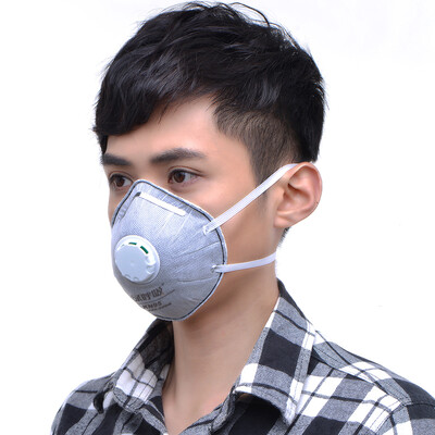 

[Jingdong supermarket] green heart green breath N95 suction cup type masks anti-particulate respirator have exhalation valve gray 20 / box