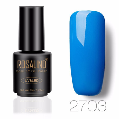 

ROSALIND 7ML Nail Polish Gorgeous Color Nail Gel Polish Vernis Semi Permanent Top Coat Base Coat Gel Nail Varnishes gel lacquer