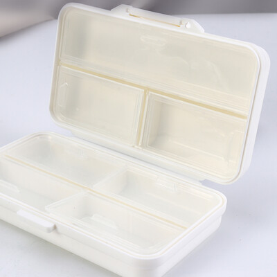 

Bethus portable pill box mini pill travel portable first aid kit small pill box large capacity storage box sealed pill bottle portable sub-package drug pill storage box