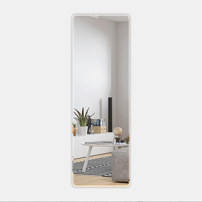

FOOJO mirror full-length mirror round corner dressing mirror wall mounted vanity mirror bathroom wall-mounted vanity mirror