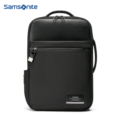 

Samsonite Samsonite backpack large capacity minimalist fashion mens backpack business casual computer bag DV609004 black