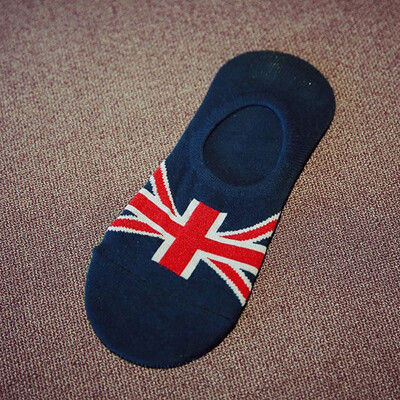 

1 Pair Men&39s Personality Cotton Stripe Anti-Skid Breathable Silicone Invisible Ship Socks