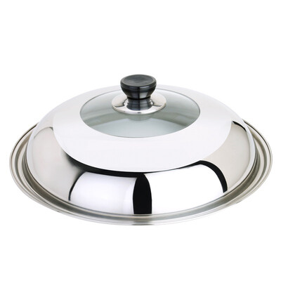 

Jingdong Supermarket US kitchen maxcook stainless steel wok cover visible cover 30cm YPG230
