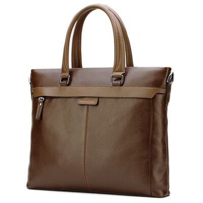 

Scarecrow (MEXICAN) Men's Bags Fashion Casual Briefcase Business Bag Men's Handbag Head Layer Leather Messenger Bag Computer Bag 50245M-02 Brown