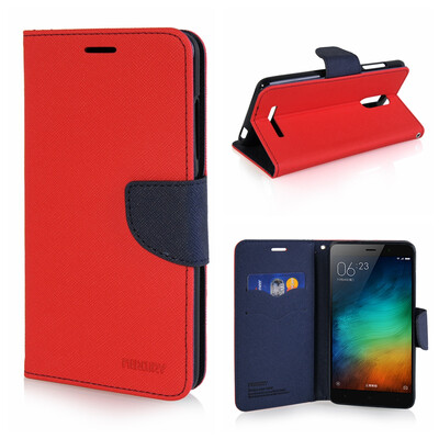 

MOONCASE магнитные кнопки Flip кожаный бумажник слот почты назад дело прикрытия Xiaomi Redmi Note 3
