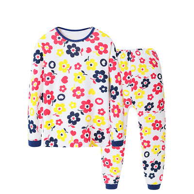 

Three guns THREEGUN underwear suit Shu skin cotton girl round neck long sleeve underwear sets 29148D0 possession of green 120