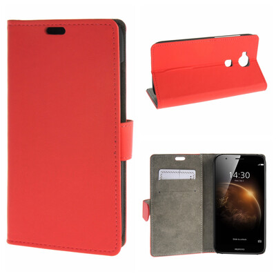 

MOONCASE ЧЕХОЛ ДЛЯ Huawei Ascend G8 Premium PU Flip Leather Wallet Card Holder Bracket Back Pouch Red