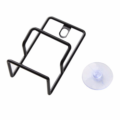 

Kitchen Iron double sink sponge holder cloth storage rack with suction cup shelf cleaning sponge drain rack household items