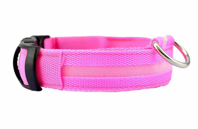 

Cntomlv Night Safety LED Dogs CollarNylon Lights Flashing Glow In Dark Electric Pet Coolars7Colors Pet Supplies Dog Cat Leash