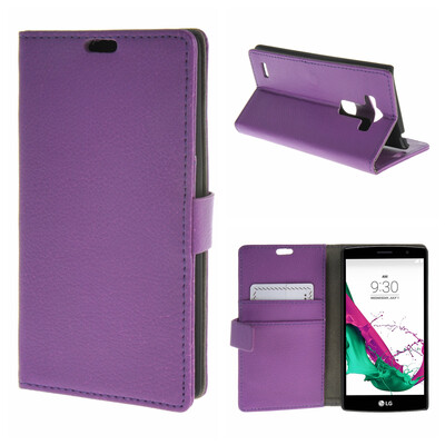 

MOONCASE ЧЕХОЛ ДЛЯ LG G4 Beat G4S High quality Leather Flip Wallet Card Holder Bracket Back Pouch Purple
