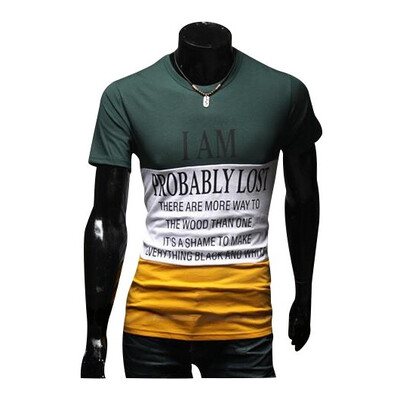 

Zogaa Mens T-Shirt Fashion Slim Round Collar