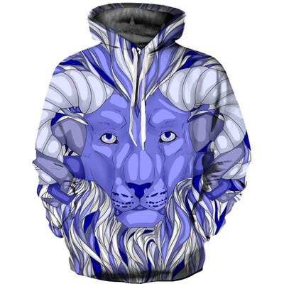 

QL-488 Mens Hoodie 3D Printed Women Pullover Sweater