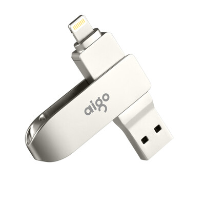 

Patriot aigo 128G Apple mobile phone U disk U368 USB30 Apple official MFI certified iPhone&iPad dual interface mobile computer with silver